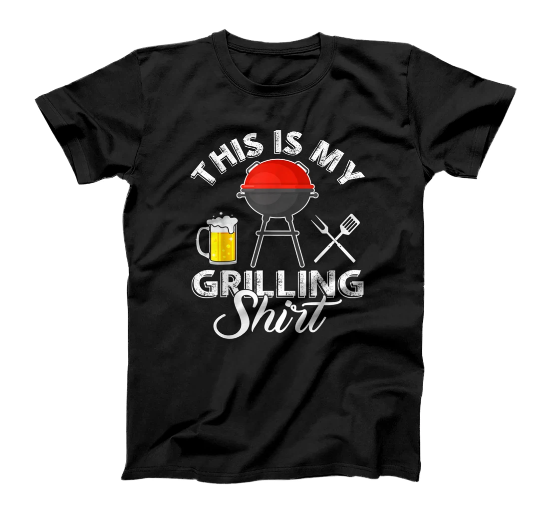 Personalized Mens Funny Grilling Shirts - This Is My Grill Shirt - BBQ T-Shirt