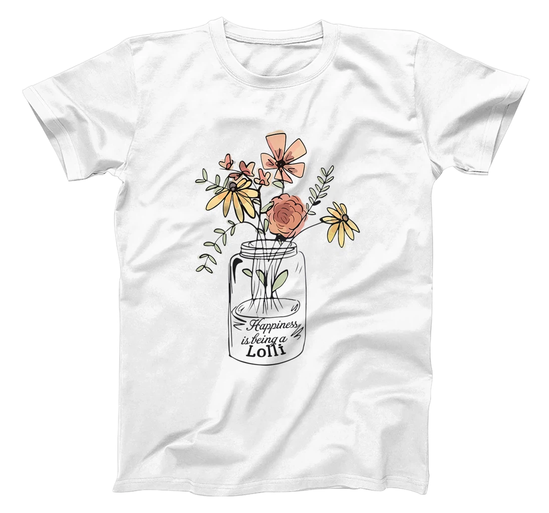 Personalized Womens Hapiness is being Lolli flower T-Shirt, Women T-Shirt