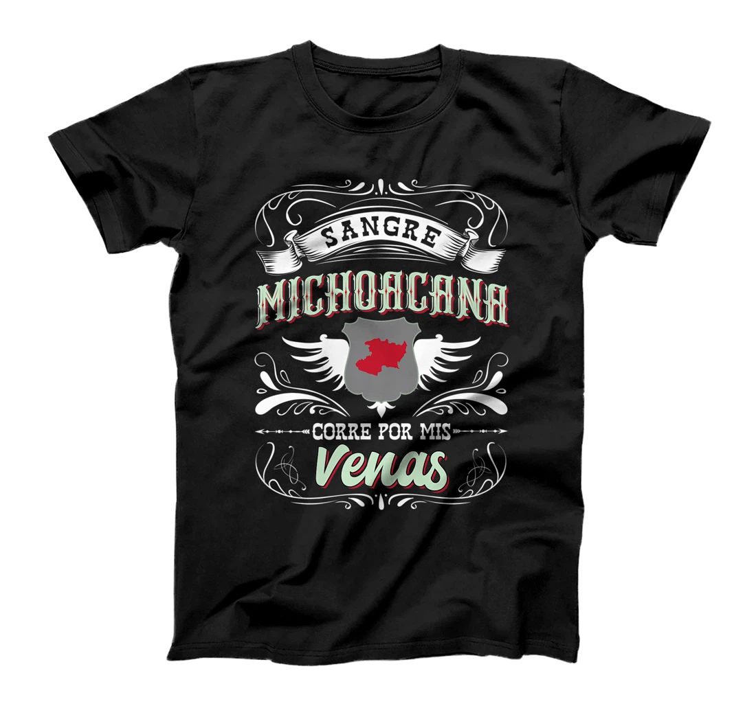 Personalized Michoacan Mexico Sangre Michoacana Corre Por Mis Venas T-Shirt, Kid T-Shirt and Women T-Shirt