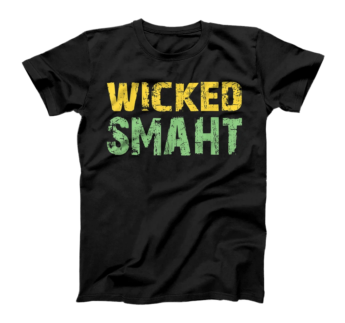 Personalized Womens Wicked Smaht Funny Saying Boston Retro Vintage Distressed T-Shirt, Kid T-Shirt and Women T-Shirt