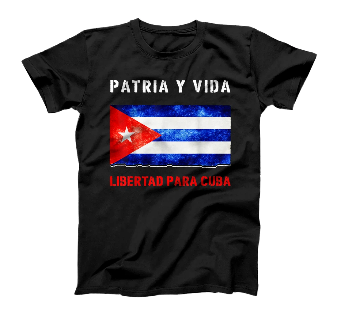 Personalized Patriotic Patria y Vida Cuba T-Shirt, Kid T-Shirt and Women T-Shirt