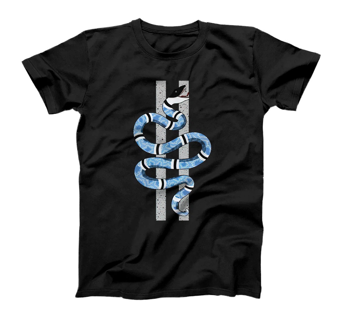 Personalized Blue Snake Graphic Tee Match Jordan 4 University Blue T-Shirt, Women T-Shirt