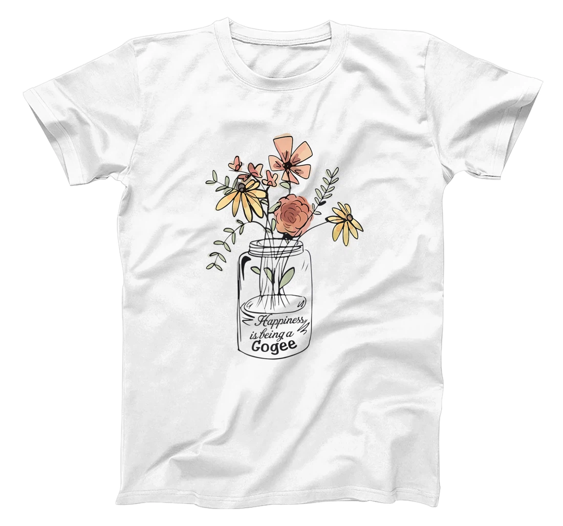 Personalized Hapiness is being Gogee flower T-Shirt, Women T-Shirt