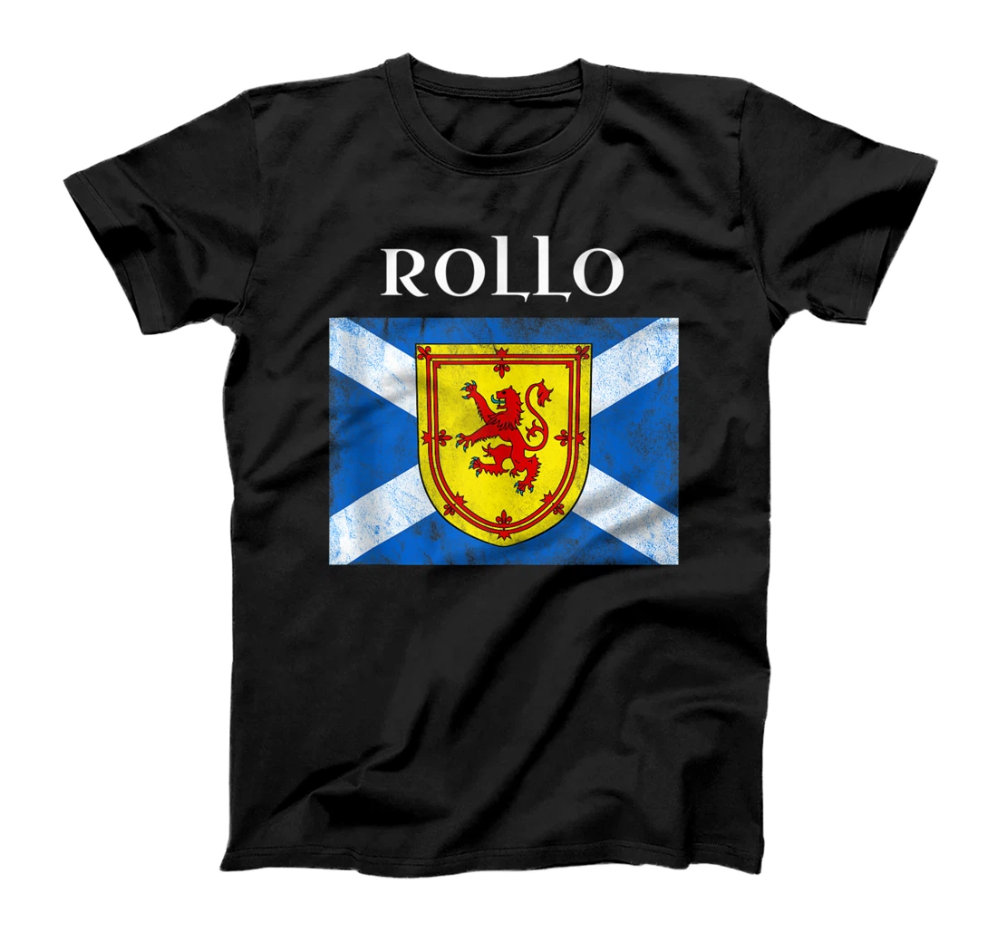 Personalized Rollo Clan Scottish Name Scotland Flag T-Shirt, Women T-Shirt