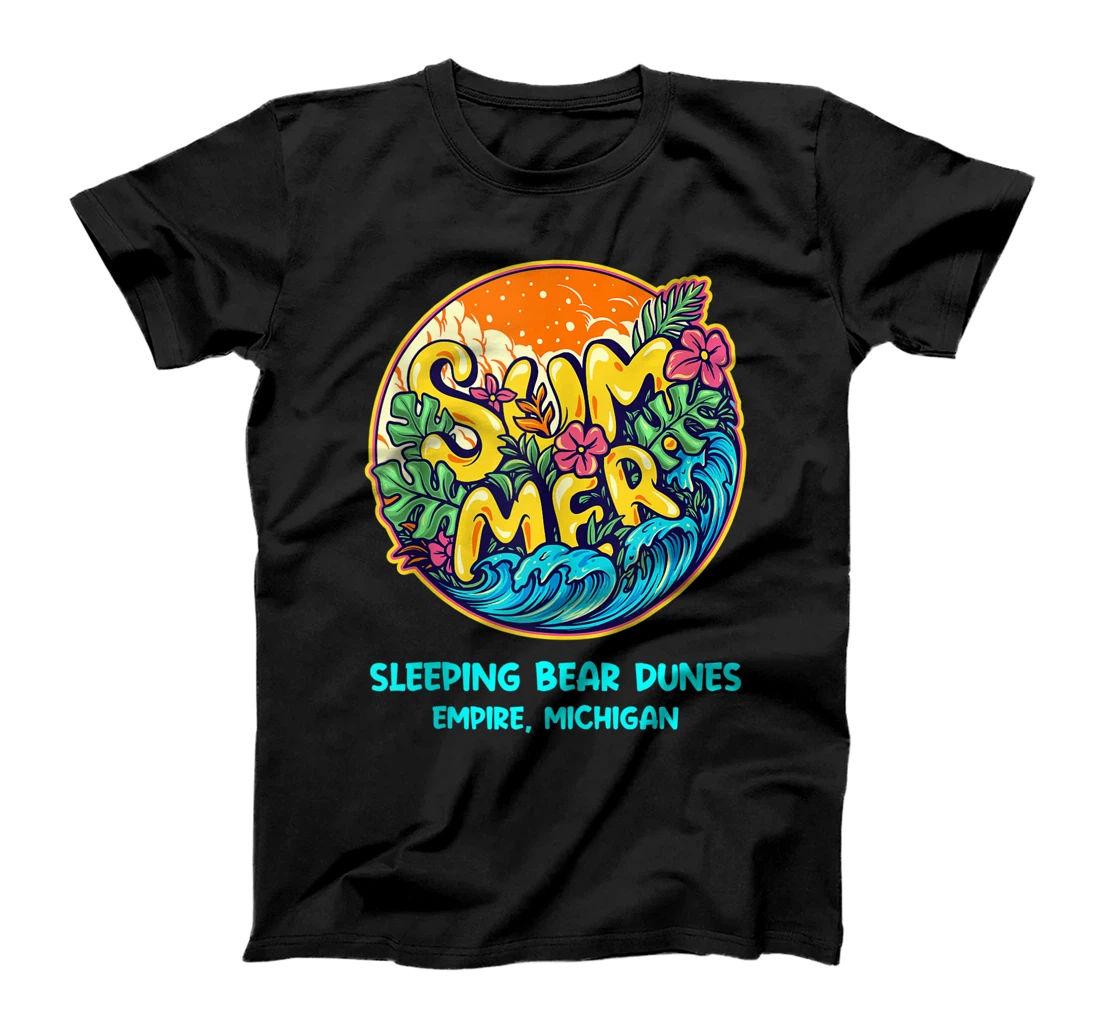 Personalized Sleeping Bear Dunes Empire Michigan Summer Vacation Souvenir T-Shirt, Women T-Shirt