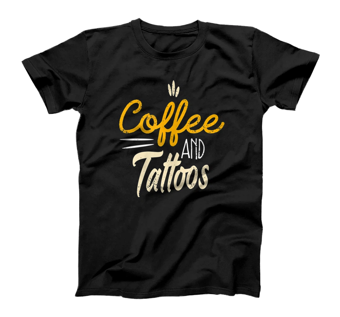 Personalized Coffee And Inked Tattoos Brewed Caffeine Addicts Ink Shirt T-Shirt, Women T-Shirt