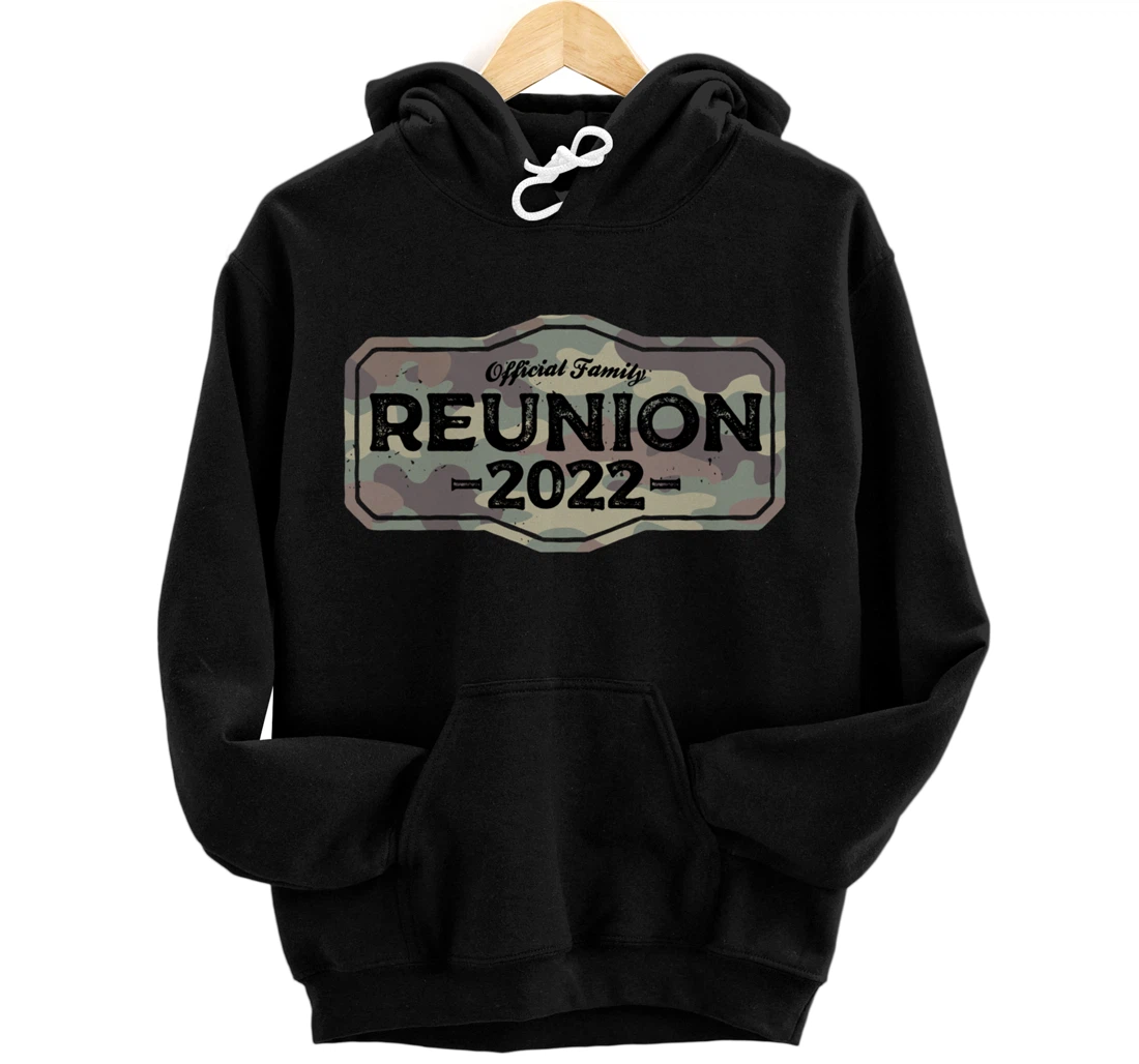 Personalized Family Reunion 2022 Camo Matching Family Idea Pullover Hoodie
