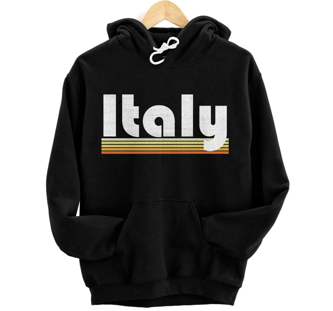 Personalized Italy Retro Style Country Vintage Pride 70s 80s Home Gift Pullover Hoodie