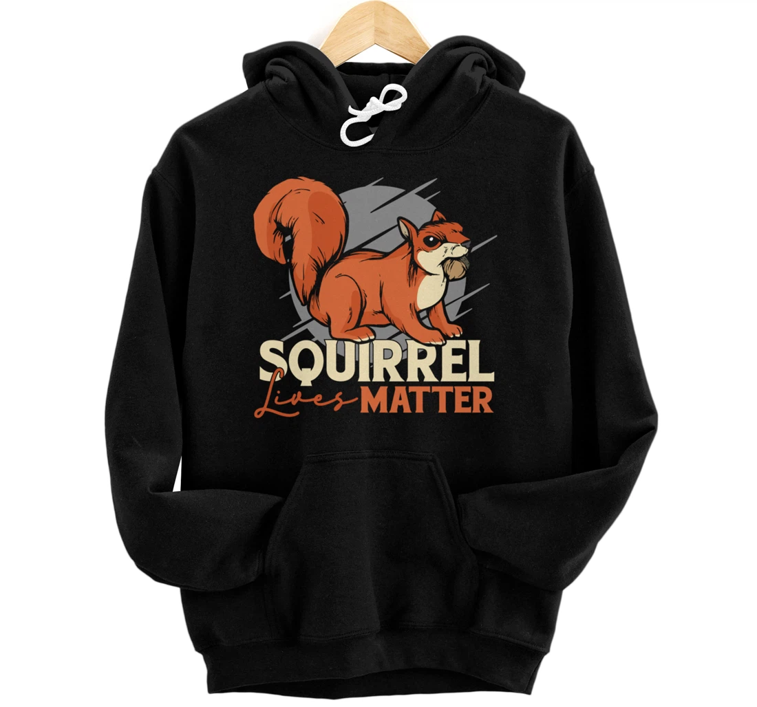 Personalized Vintage Squirrels Squirrel Enthusiasts & Animal Lovers Pullover Hoodie