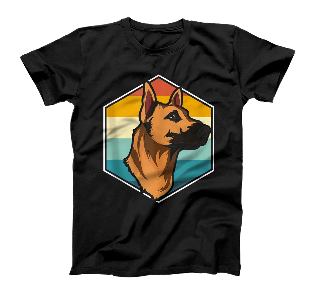Personalized Dog Lover Pet Parent Animal Retro Belgian Malinois T-Shirt, Women T-Shirt