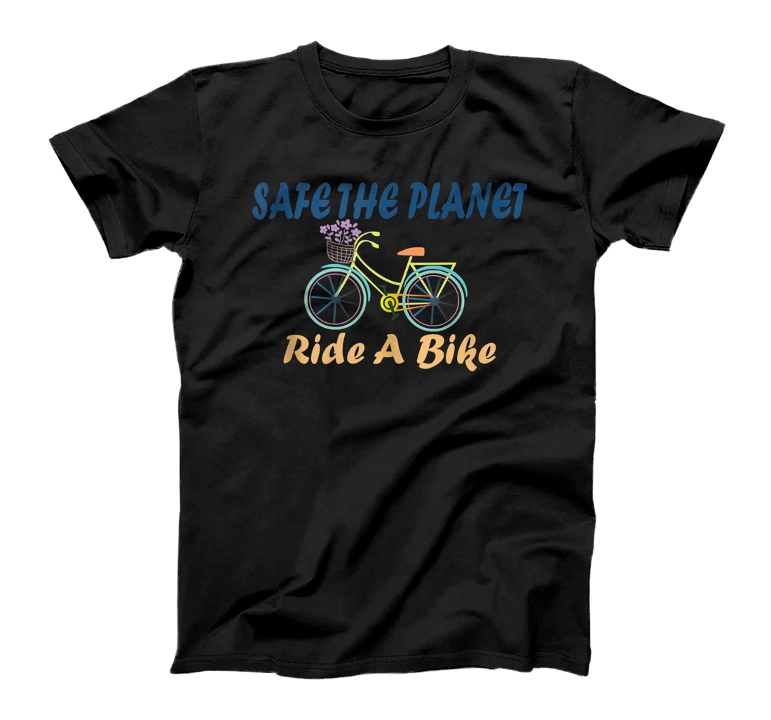 Personalized Fridays For Future Save The Planet Ride A Bike T-Shirt, Women T-Shirt