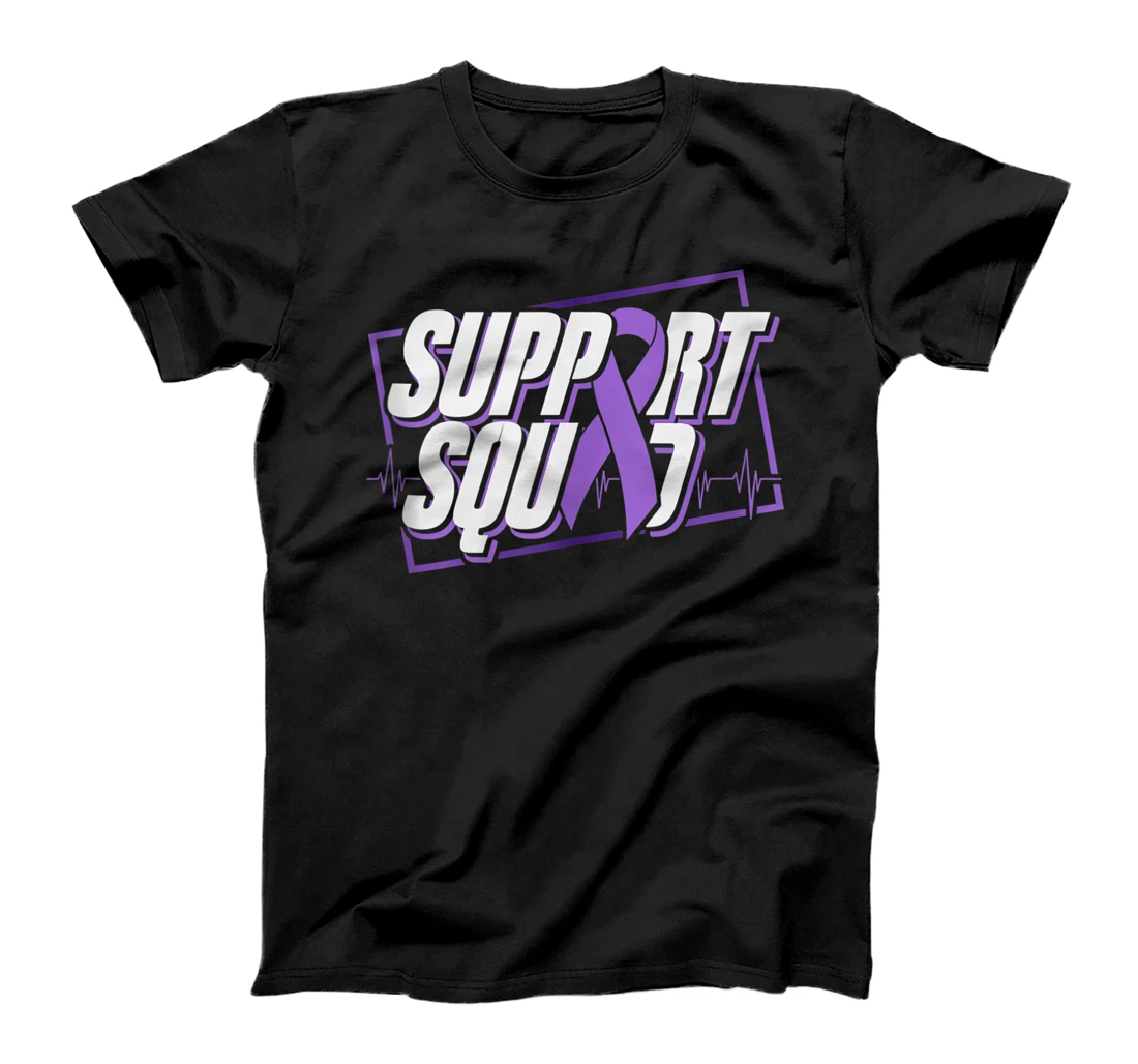 Personalized Support Squad - Pancreatic Cancer Awareness Family Support T-Shirt, Women T-Shirt