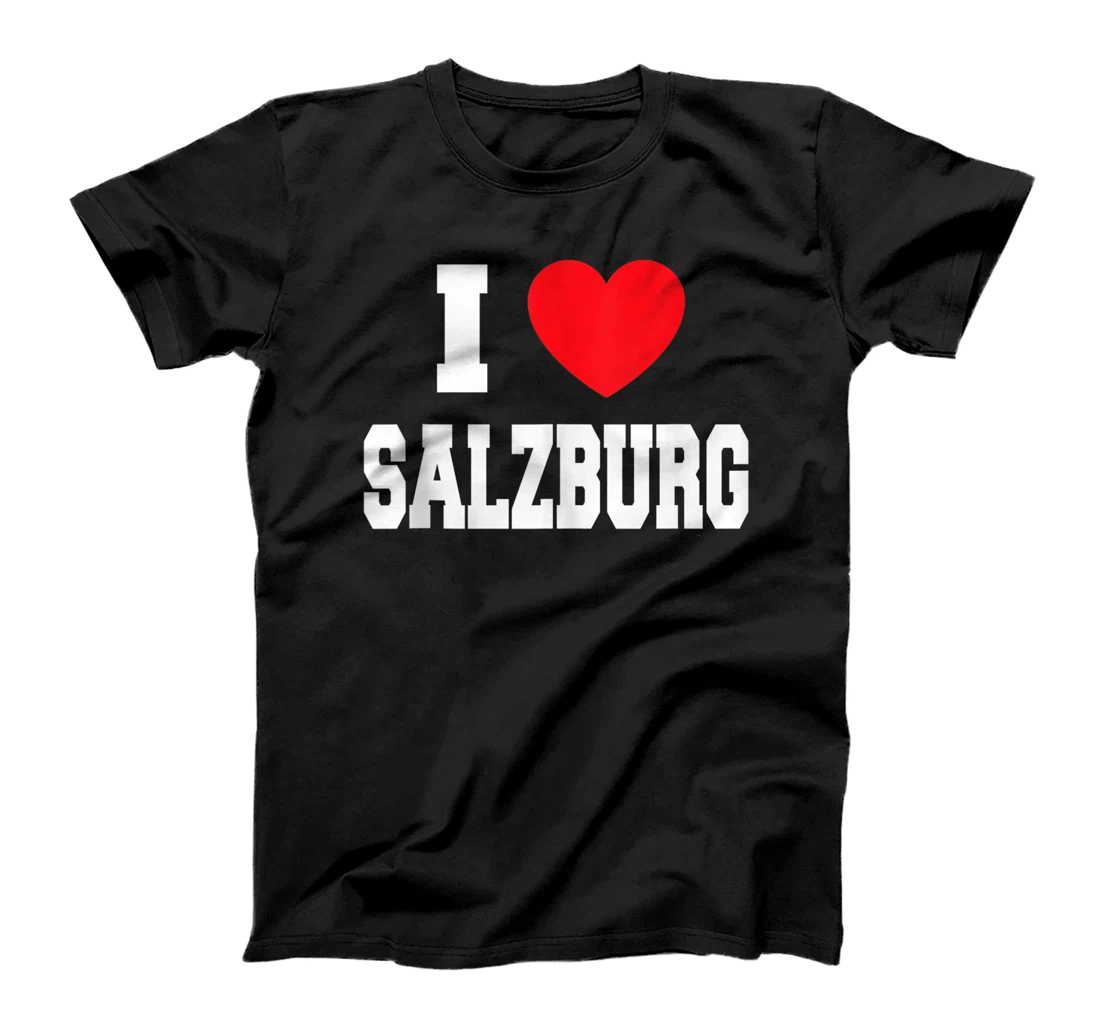 Personalized I Love Salzburg T-Shirt, Women T-Shirt
