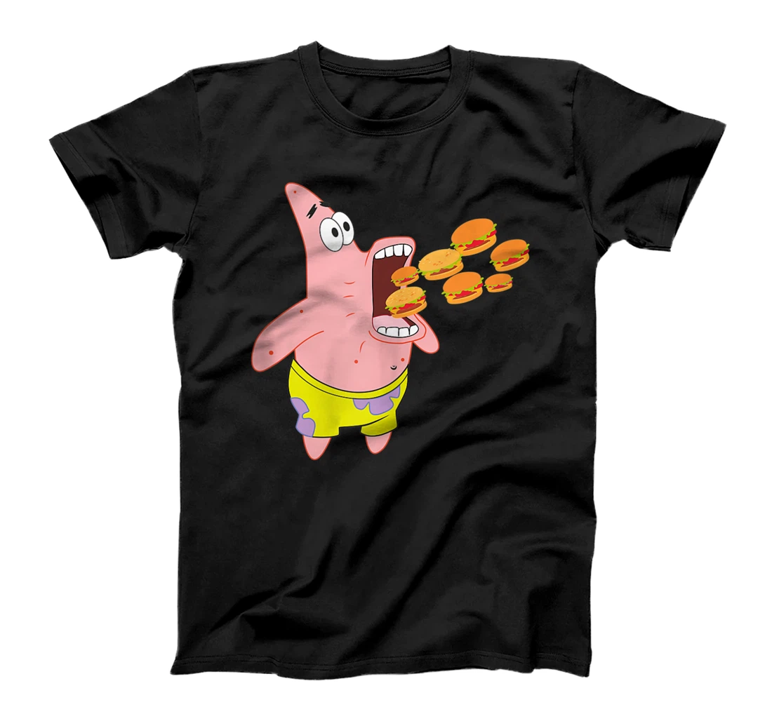 Personalized Mademark x SpongeBob SquarePants - Patrick Star Loves Krabby Patties T-Shirt, Women T-Shirt