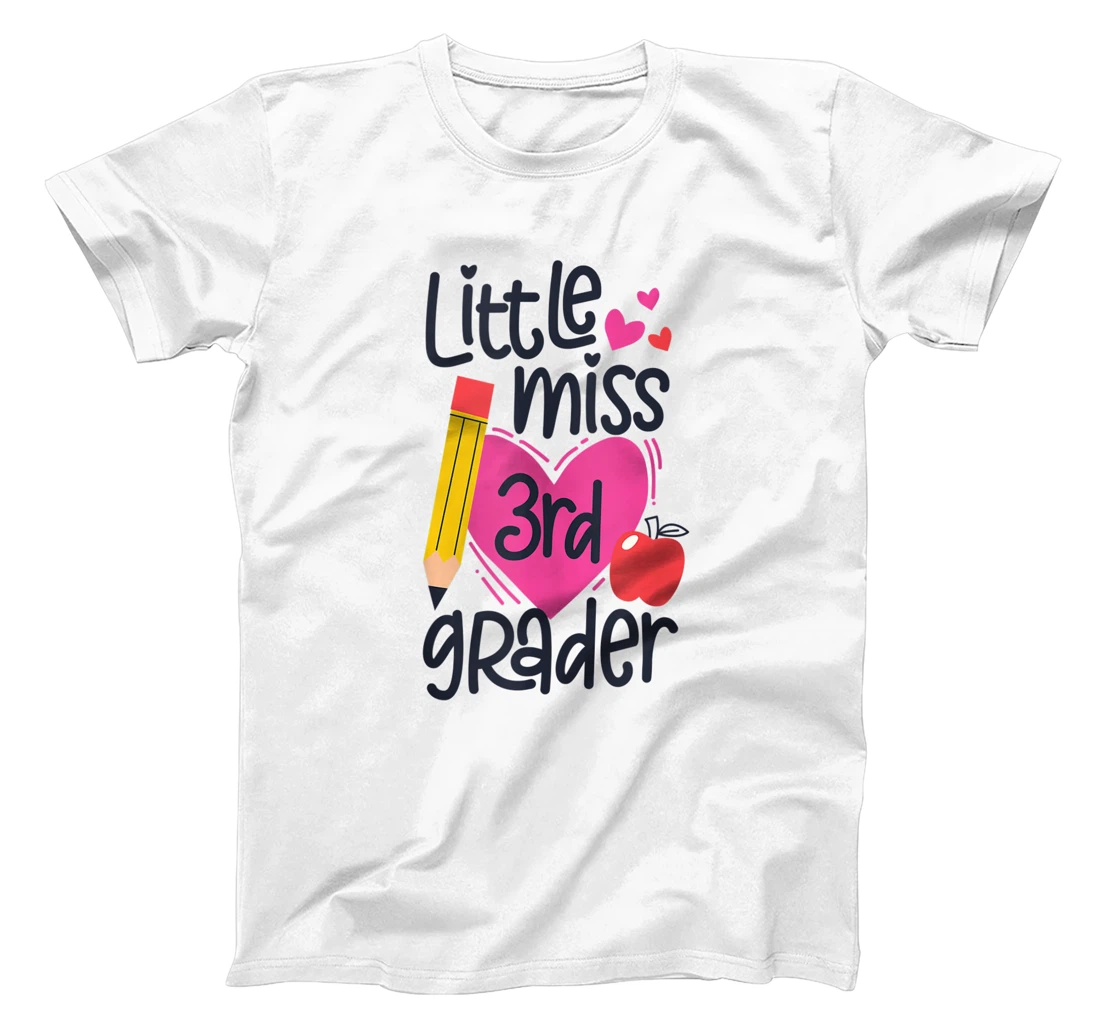 Personalized Little Miss 3rd Grader First Day Of Third Grade Girls T-Shirt, Women T-Shirt