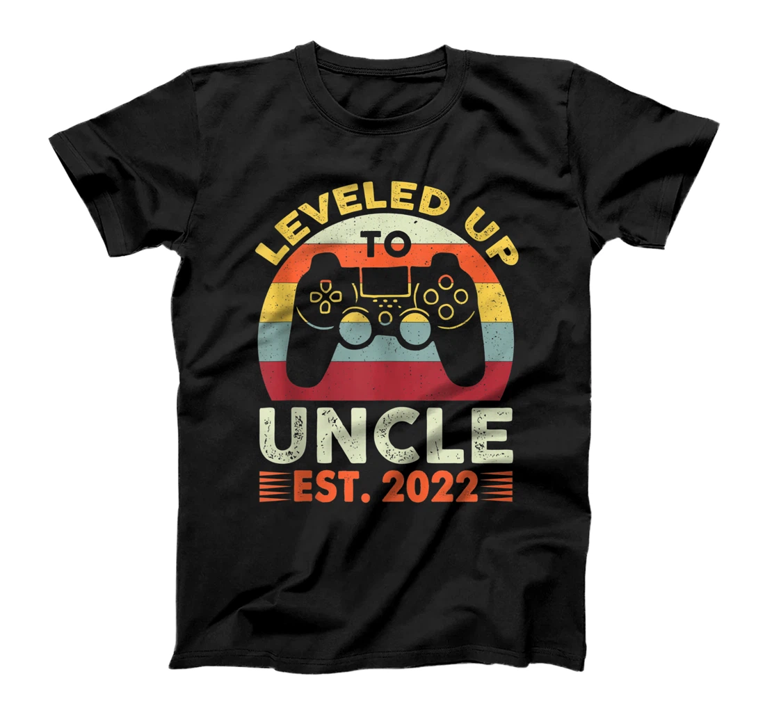 Personalized Promoted To Uncle Est 2022 Funny Leveled Up To Uncle 2022 T-Shirt, Women T-Shirt