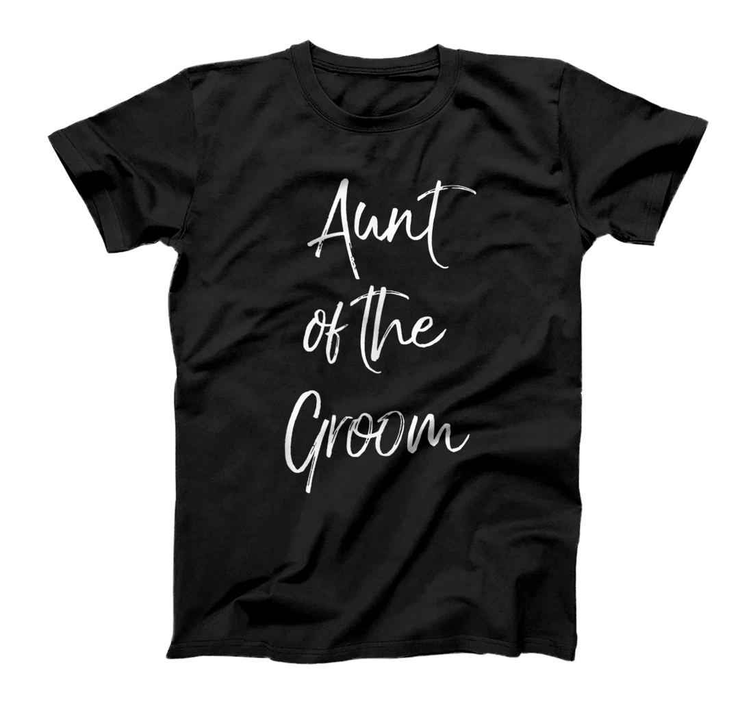 Personalized Aunt Of The Groom Wedding Matching Bridal T-Shirt, Women T-Shirt