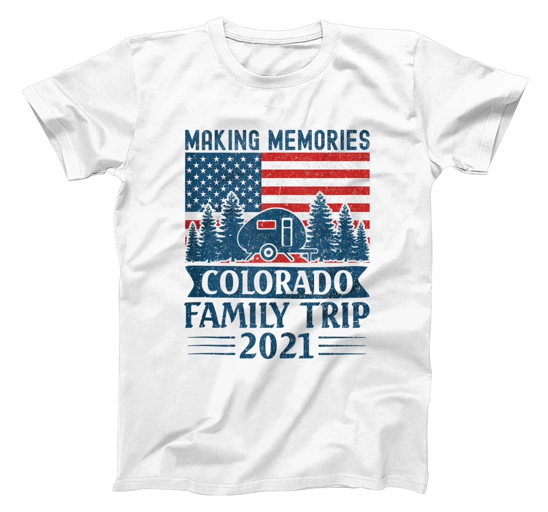 Personalized Colorado Family Vacation 2021 Mountains Camping Family Trip T-Shirt, Women T-Shirt