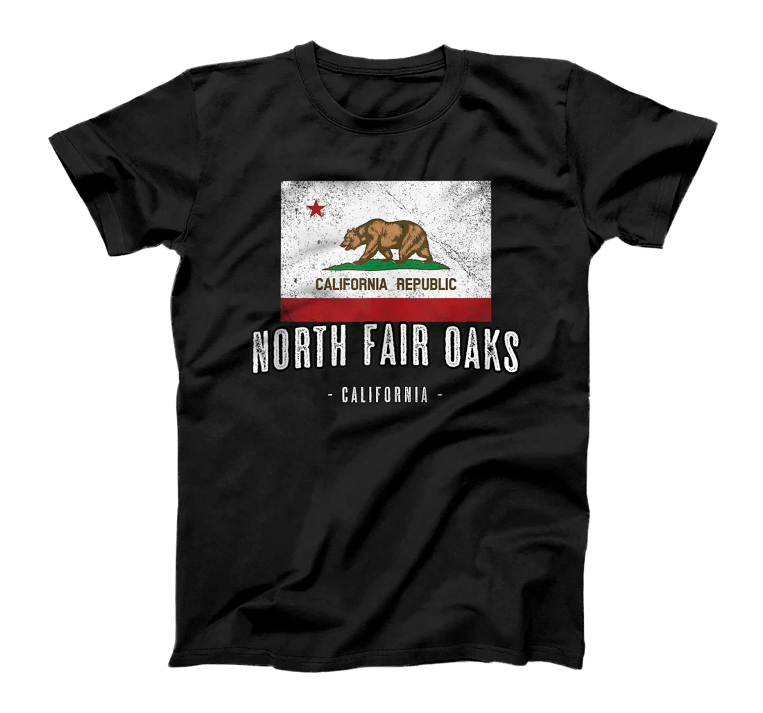 Personalized North Fair Oaks - California | City Souvenir - CA Flag - T-Shirt, Women T-Shirt