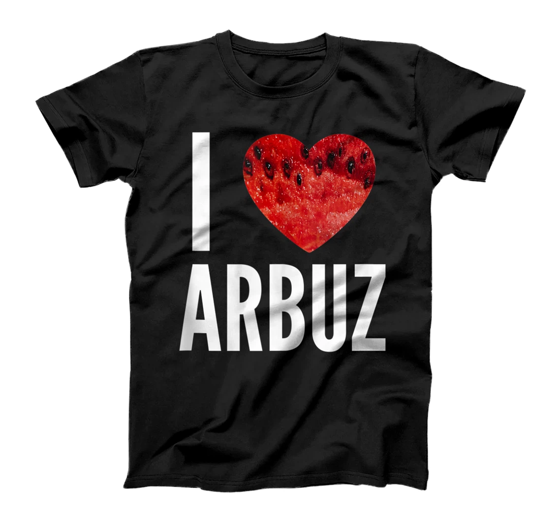 Personalized I Love arbuz Watermelon Summer Fruit Berries Summer T-Shirt, Women T-Shirt
