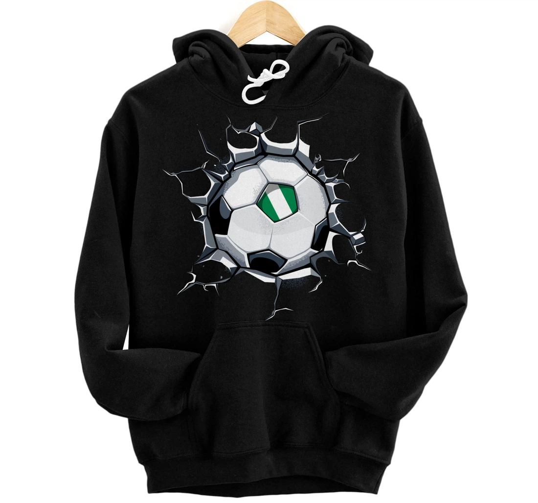 Personalized Nigeria Soccer Fans Jersey Proud Nigerian Football Lovers Pullover Hoodie
