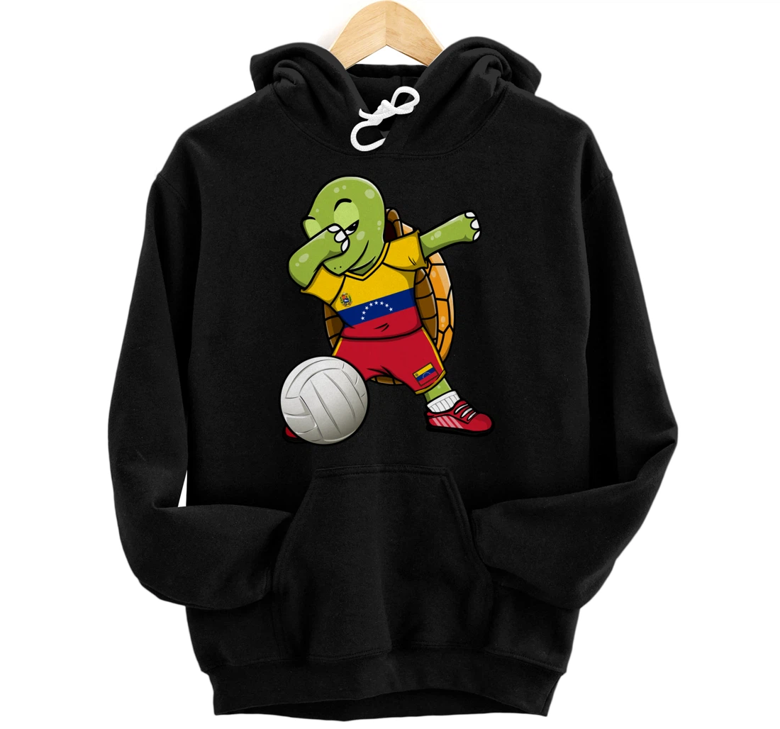 Personalized Dabbing Turtle Venezuela Volleyball Fans Jersey Sport Flag Pullover Hoodie