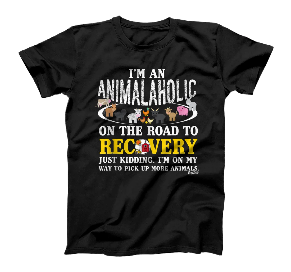 Personalized Farm Animal Lover AnimalAholic Farm Mom Gifts Women Girls T-Shirt, Women T-Shirt