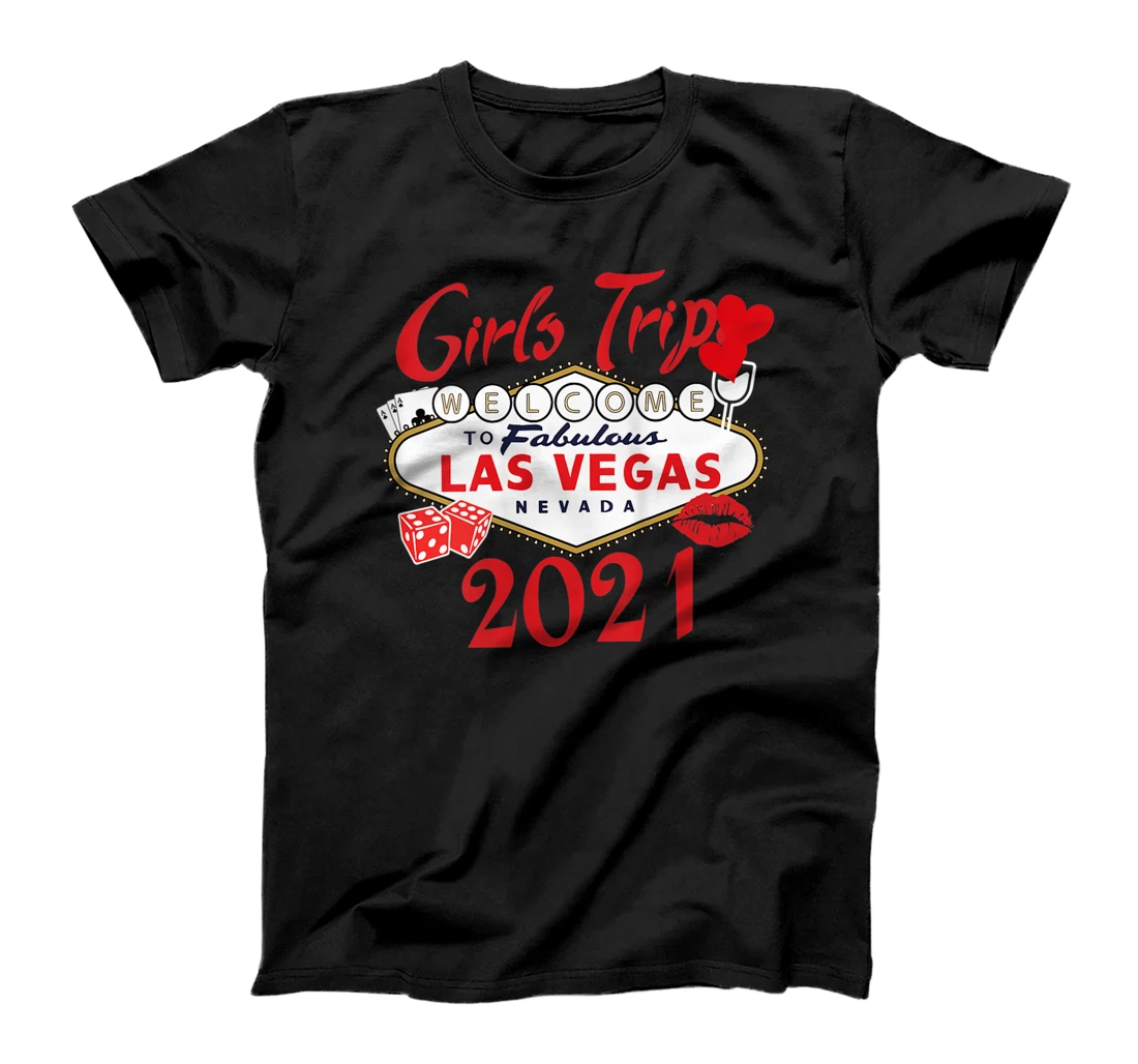 Personalized Womens Girls Trip 2021 to Las Vegas Nevada T-Shirt, Women T-Shirt