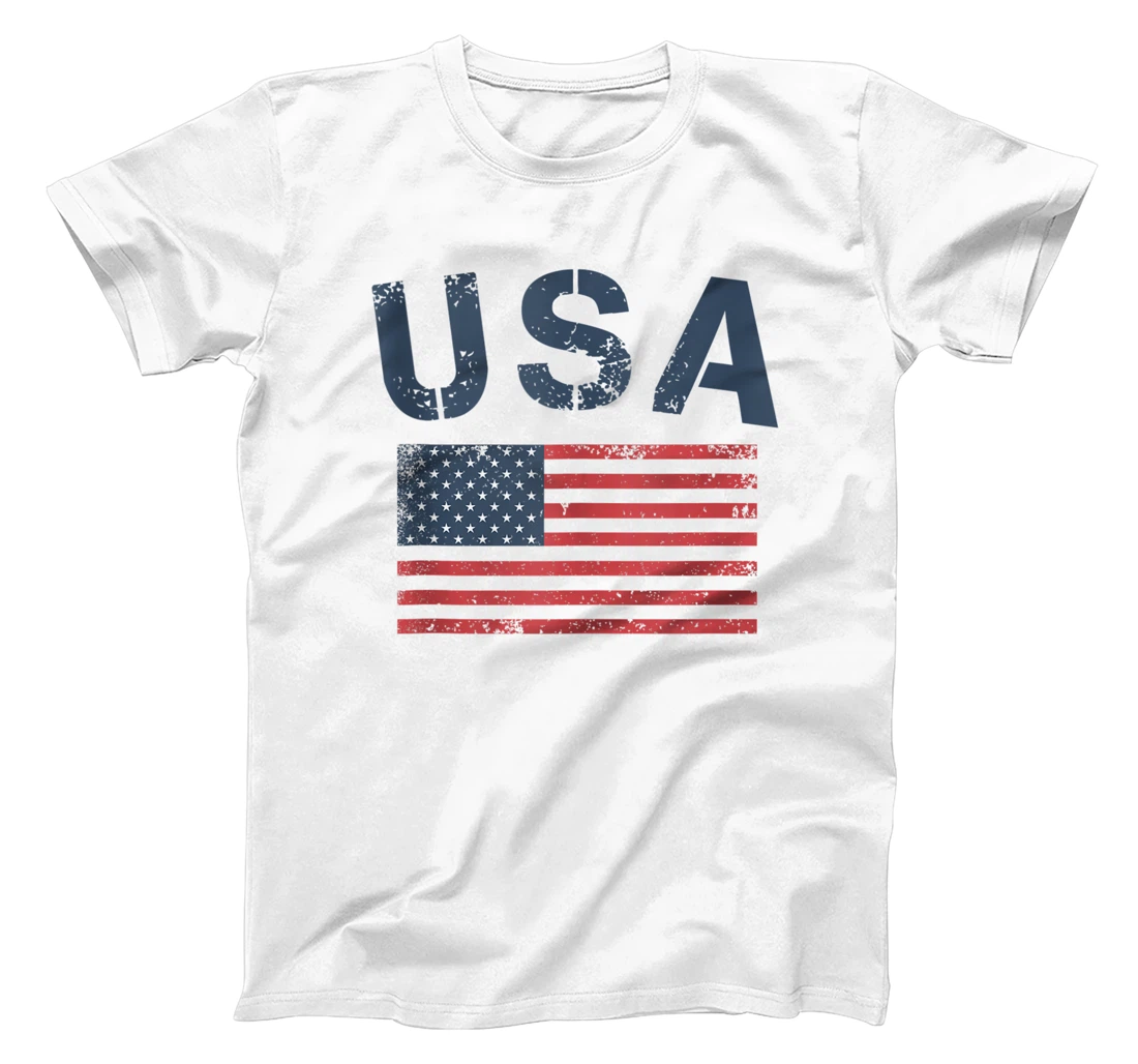 Personalized American Patriot USA Vintage Party T-Shirt, Women T-Shirt