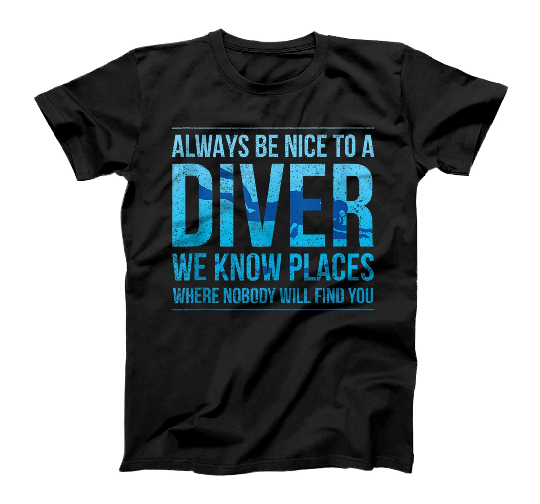 Personalized Diving Scuba Diver Vintage Ocean Sea Dive Retro Nature T-Shirt, Women T-Shirt