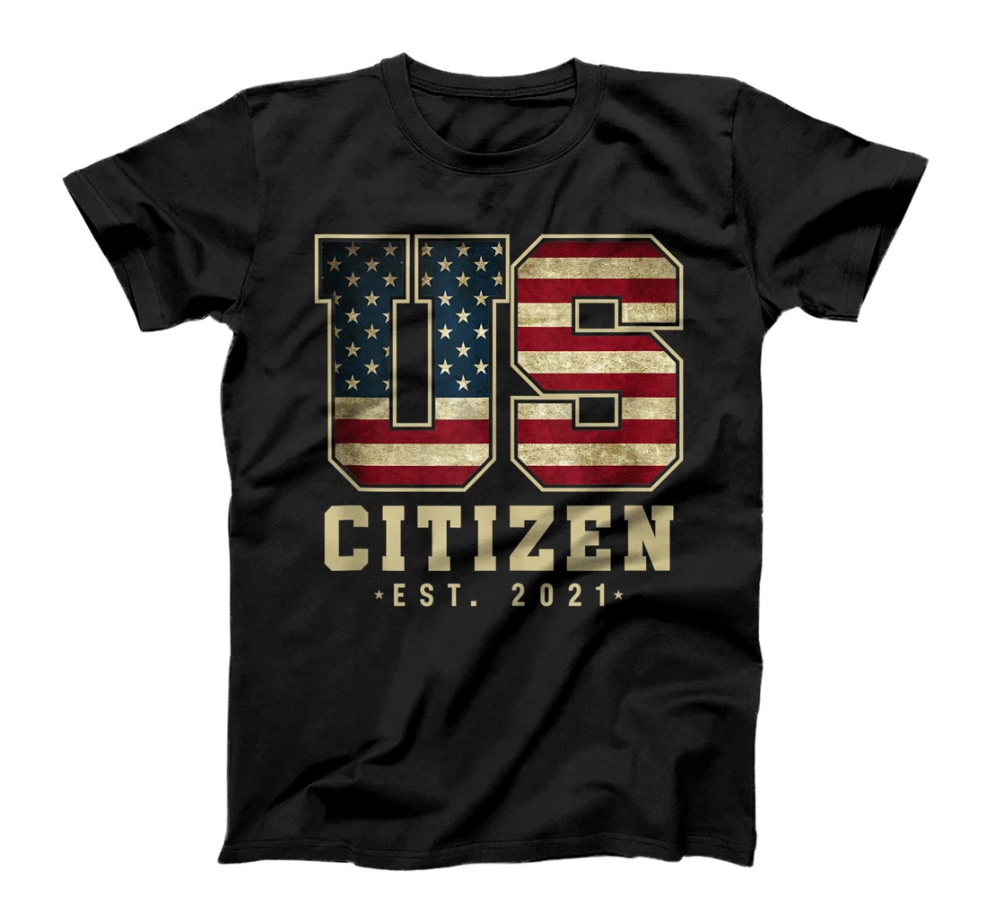 Personalized US Citizen Est. 2021 - American Citizenship T-Shirt, Women T-Shirt