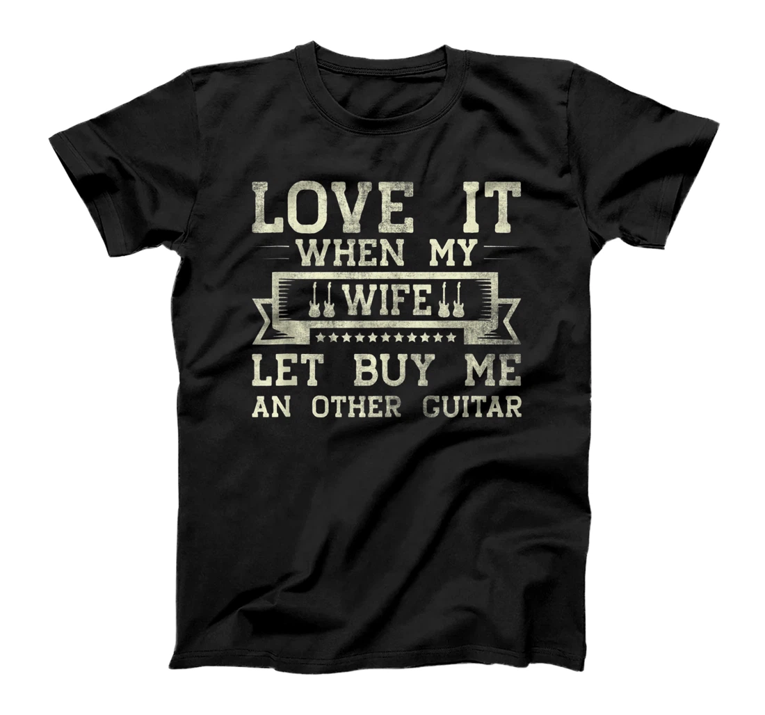 Personalized Love It When My Wife Let Me Buy an Other Guitar T-Shirt, Women T-Shirt