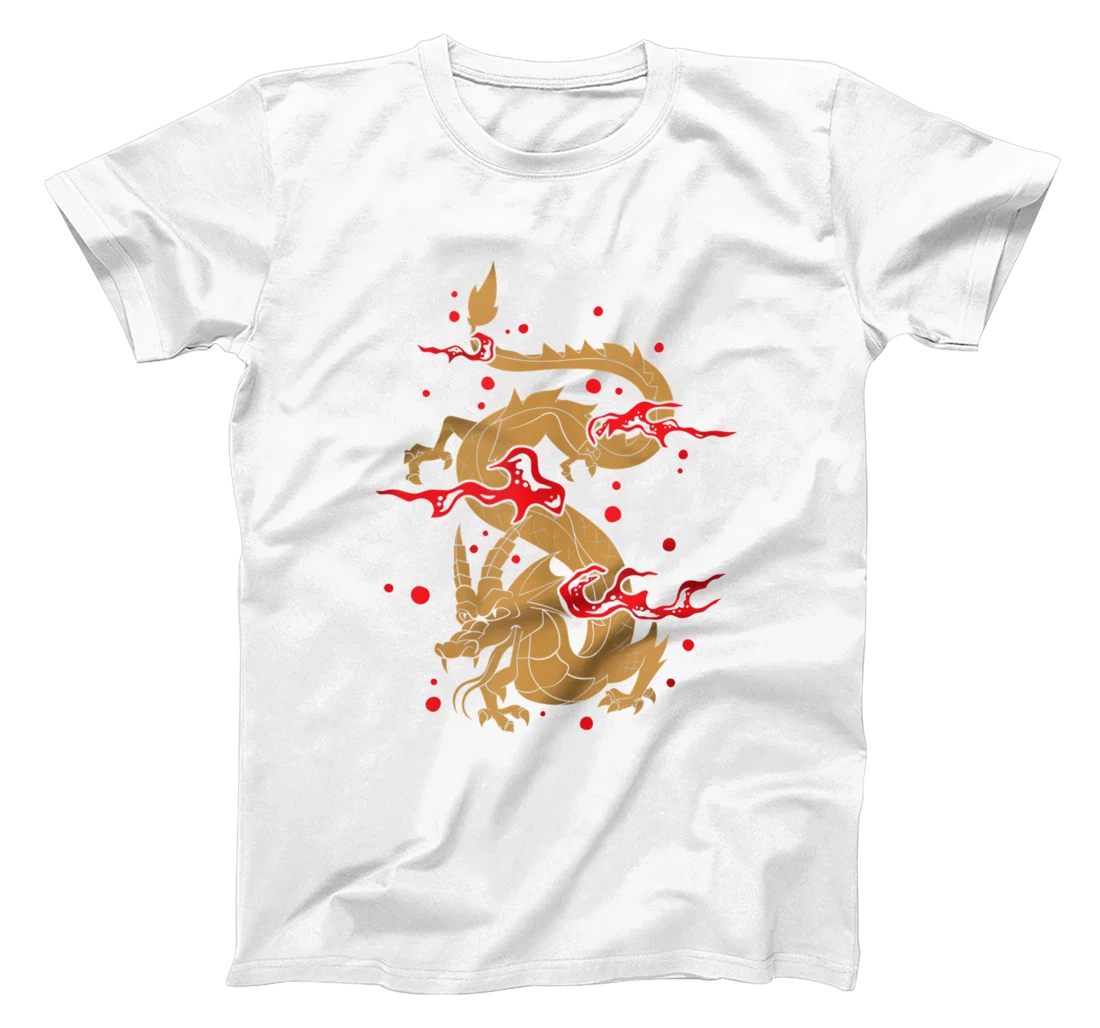 Fire Dragon Asia Fantasy Creature Mystical Chinese Dragon T-Shirt, Women T-Shirt