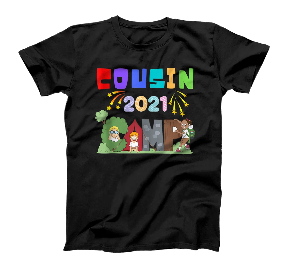 Cousin Camp 2021 Cousin Tribe Vacation Family Funny T-Shirt, Women T-Shirt