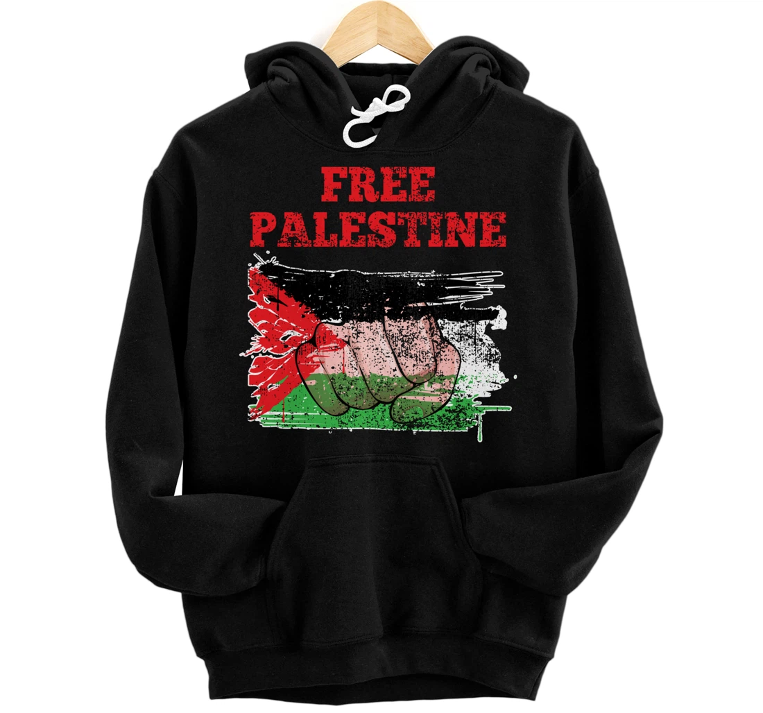 Personalized Palestine Flag Patriotic Palestinian Free Palestine Pullover Hoodie