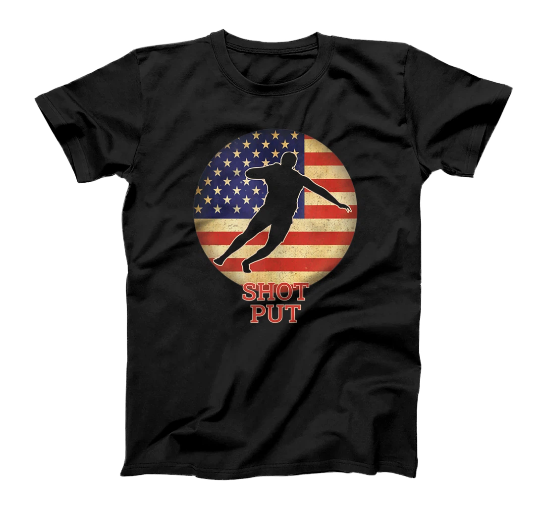 Track and Field USA Team Athlete Thrower American Shot Put T-Shirt, Women T-Shirt