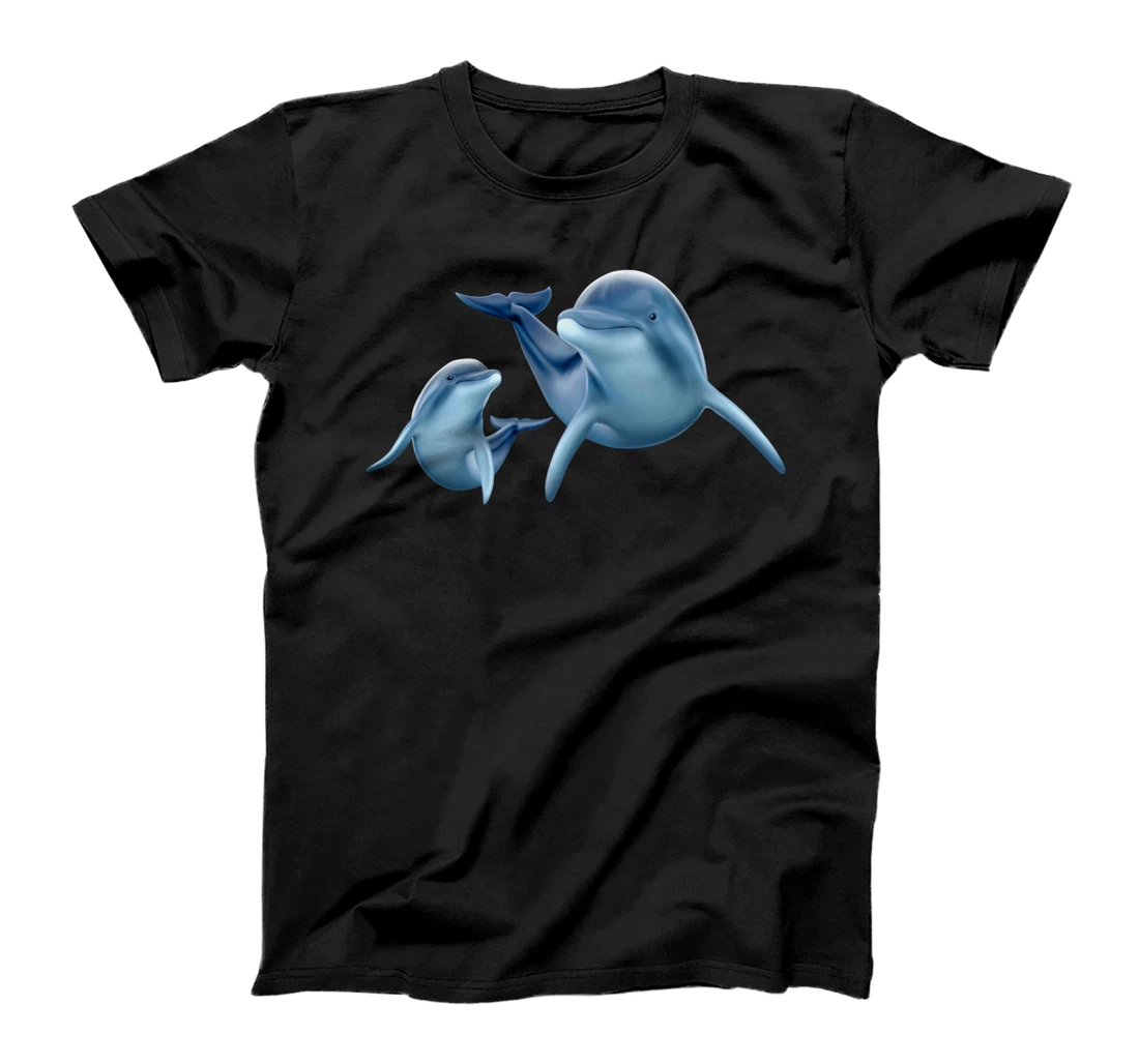 Personalized Cute Swimming Dolphins T-Shirt