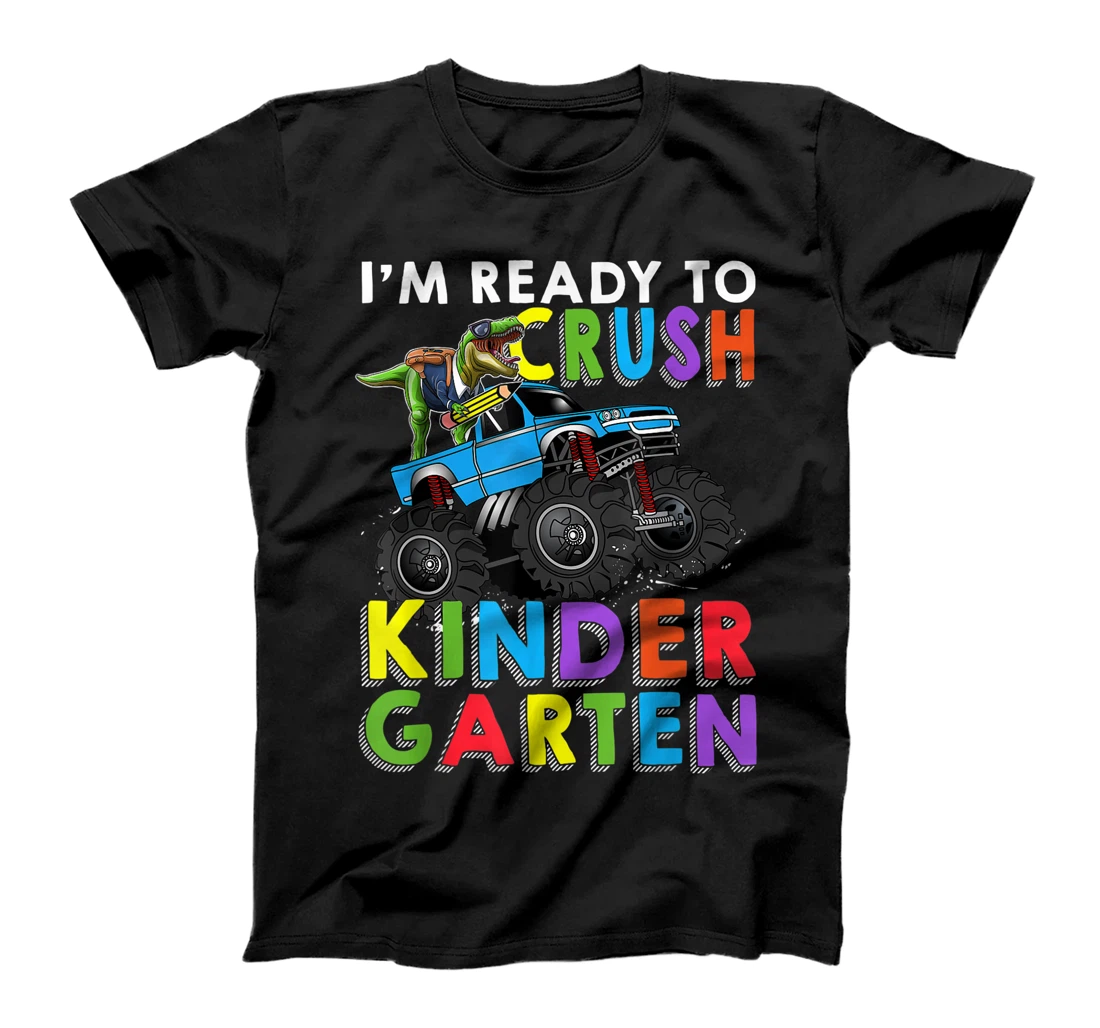 Personalized I'm Ready To Crush Kindergarten Monster Truck Back To School T-Shirt, Kid T-Shirt and Women T-Shirt