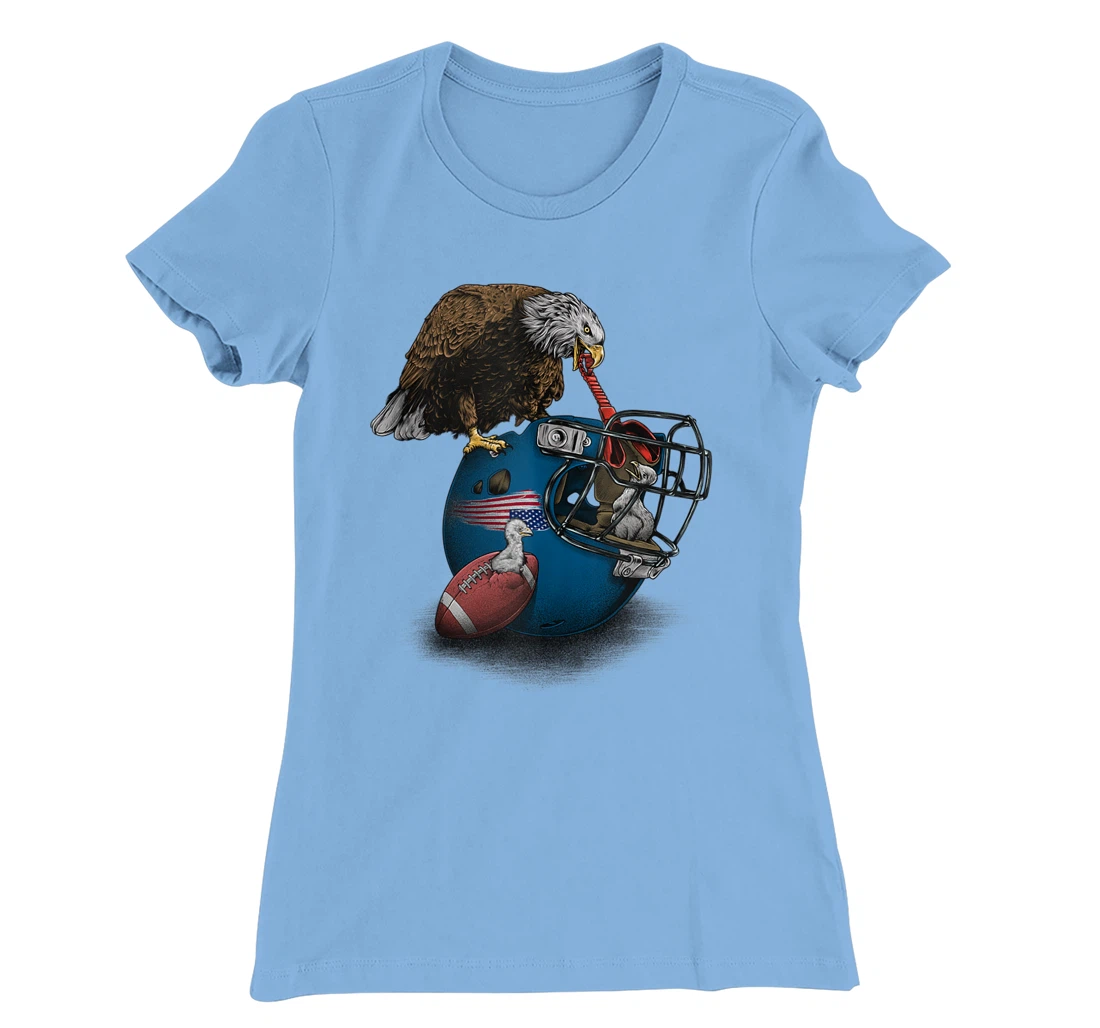 Football Apparel, Sports in Nature- Bald Eagles, Football Premium T-Shirt