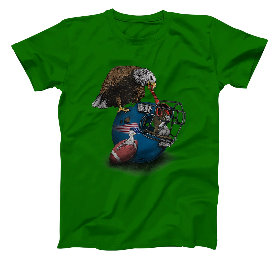 Football Apparel, Sports in Nature- Bald Eagles, Football Premium T-Shirt