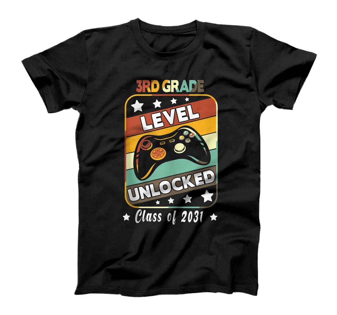 Cute Gamer 3rd Grade Class of 2031 First Day of School T-Shirt, Women T-Shirt
