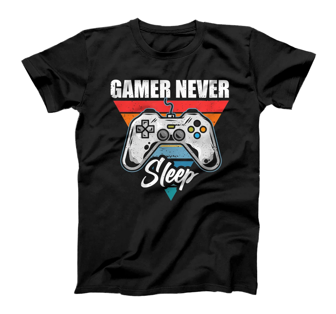 Personalized Gamers Never Sleep Video Game Cool Apparel T-Shirt, Kid T-Shirt and Women T-Shirt