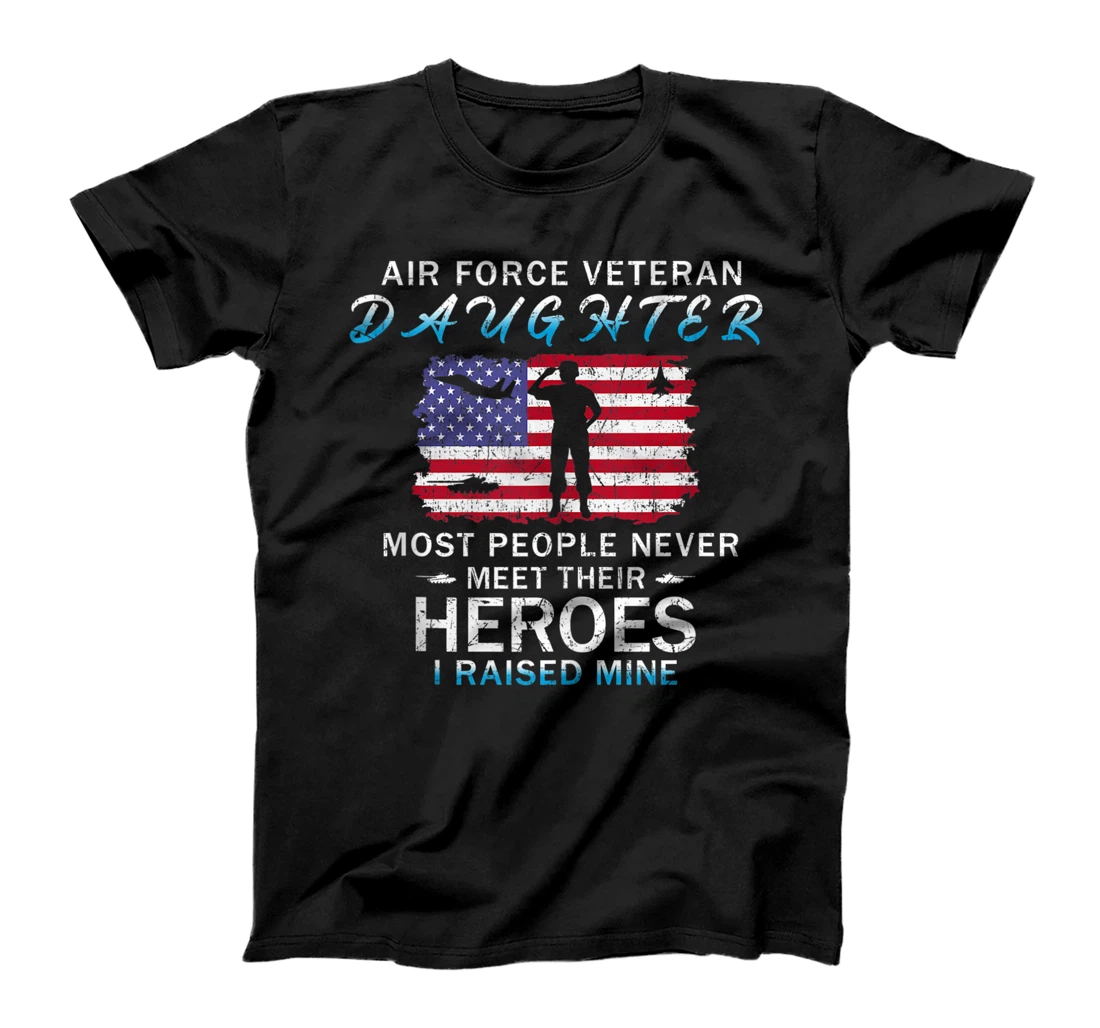 Personalized Proud Air Force Daughter-Proud US Air Force Veteran Daughter T-Shirt, Women T-Shirt