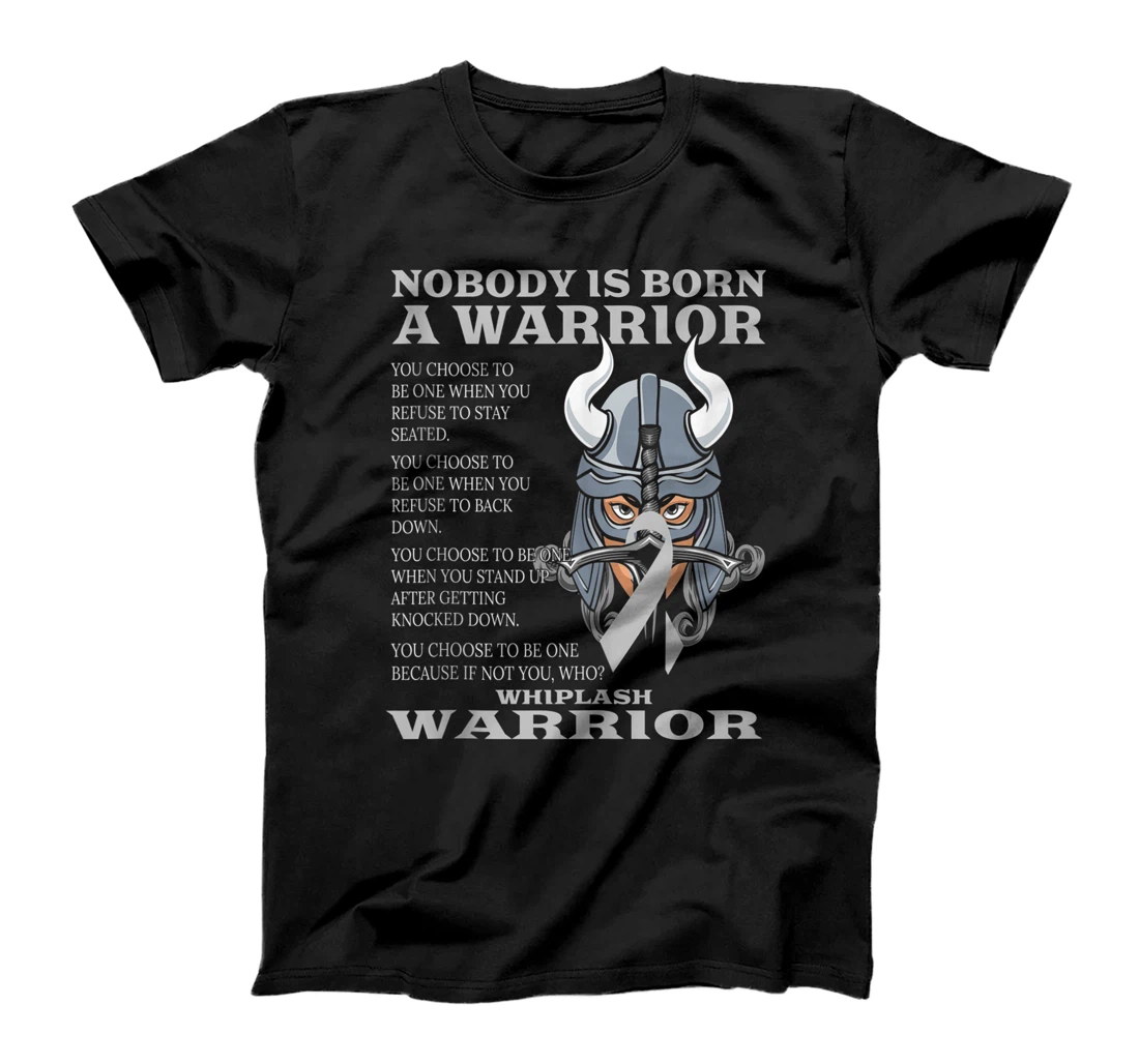 Personalized Whiplash Awareness Brain Disease Related Fighter Ribbon T-Shirt, Women T-Shirt