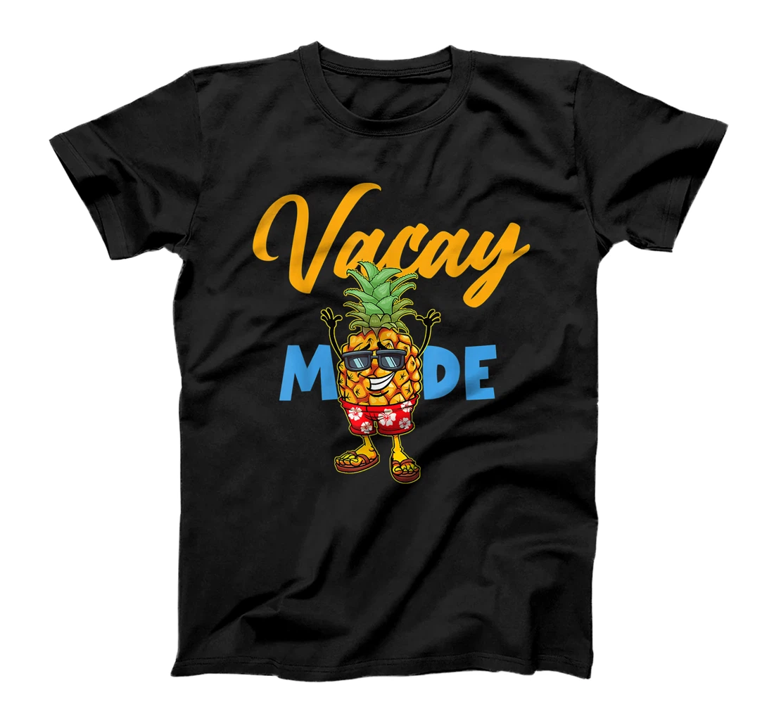 Personalized Vacay Mode Pineapple Family Vacation Beach Summer T-Shirt, Women T-Shirt