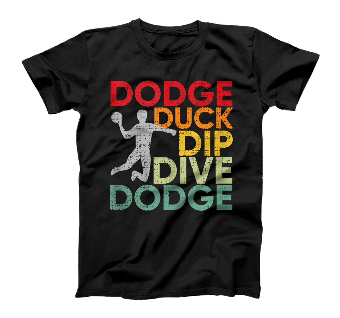 Retro Dodgeball Dodge Duck Dip Dive Dodge Dodgeball Player T-Shirt, Women T-Shirt