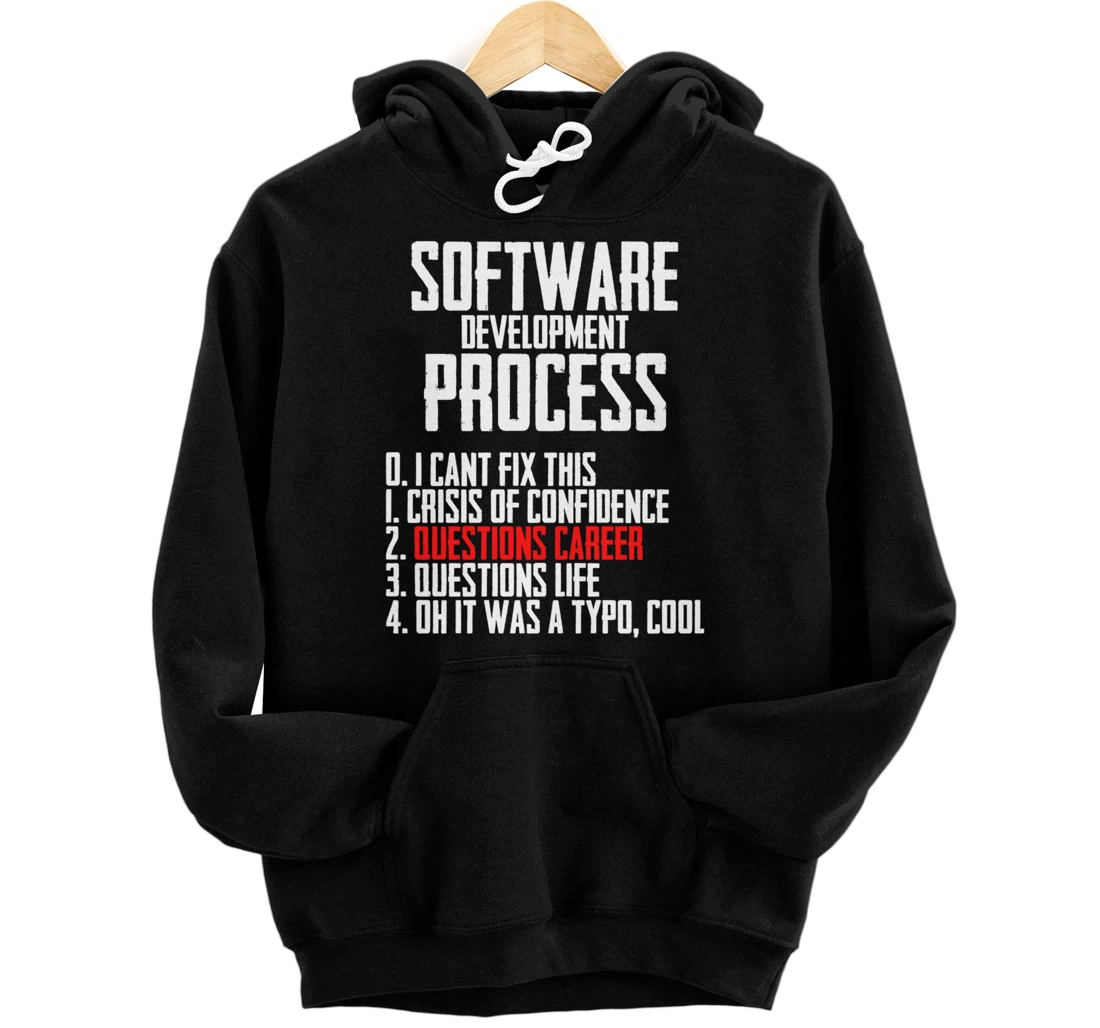 Code Software Development Process Programming Nerd Art Pullover Hoodie