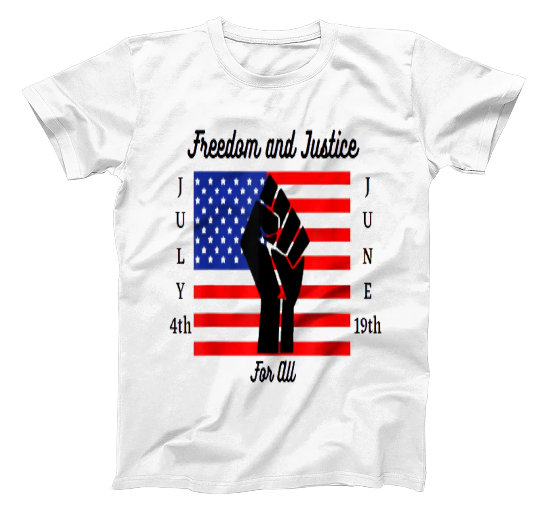 Personalized 4th of July Freedom For All T-Shirt, Women T-Shirt