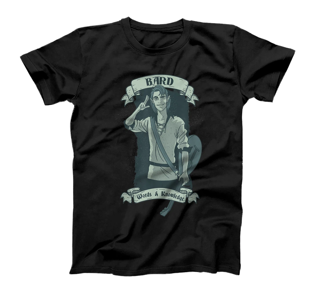 Personalized The Bard - Fantasy, RPG, Tabletop RPG, TTRPG, D20 T-Shirt, Kid T-Shirt and Women T-Shirt