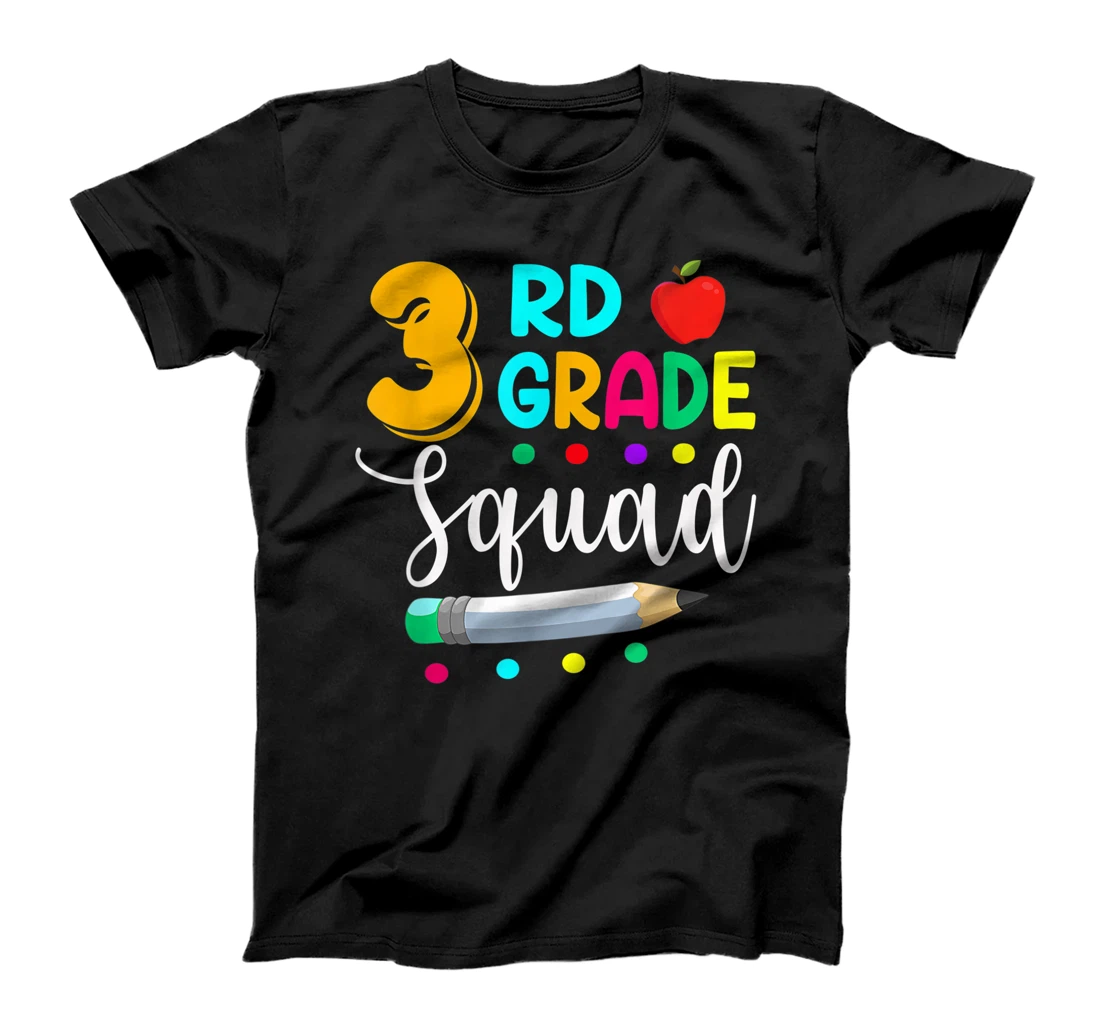 Personalized 3rd Grade Squad Third Teacher Student Team Back To School T-Shirt, Kid T-Shirt and Women T-Shirt